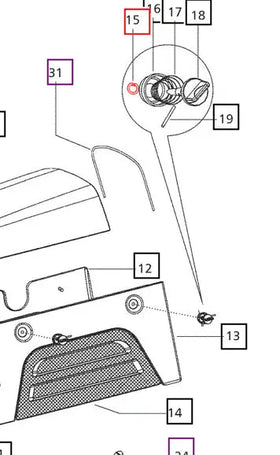 Mahindra Tractor External Circlip 'c' Type 8 Dia 000060548M01 Mahindra Direct Parts
