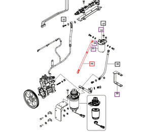 Mahindra Tractor FUel Line FUel tank to Pre Filter E008004688D91 Mahindra