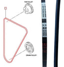 Mahindra Tractor Fan / Alternator Belt 006054249K01 Mahindra Direct Parts