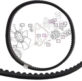 Mahindra Tractor Fan Belt E6305725310 Mahindra Direct Parts