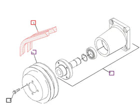 Mahindra Tractor Fan Pulley V-Belt Set (Includes 2-Belts) 113-7130 Mahindra Direct Parts