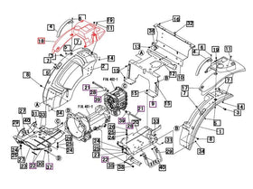 Mahindra Tractor Fender Cover RH 19466307000 Mahindra