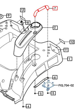 Mahindra Tractor Fender Hand Grip 14726071101 Mahindra Direct Parts