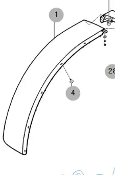 Mahindra Tractor Fender Outer Right Hand RH 11447064100MR Mahindra Direct Parts