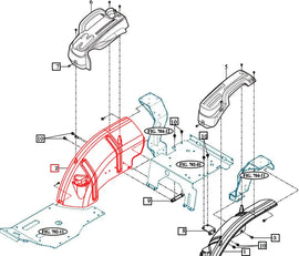 Mahindra Tractor Fender Right Hand RH 11206503100MR Mahindra Direct Parts