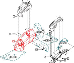 Mahindra Tractor Fender Right Hand RH 11206503100MR