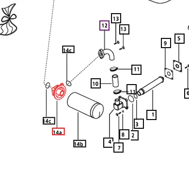 Mahindra Tractor Filter Head 007203045C1 Mahindra Direct Parts
