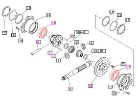 Mahindra Tractor Final Drive Bearing 07500060010 Mahindra Direct Parts