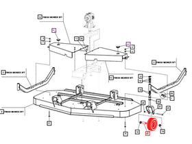 Mahindra Tractor Finish Mower Wheel F06120105R Mahindra