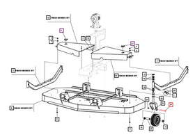 Mahindra Tractor Finish Mower Wheel Spacers T14008003R (Copy) Mahindra