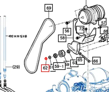 Mahindra Tractor Flange Nut M10 14622600100 Mahindra