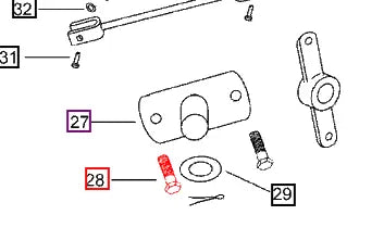 Mahindra Tractor Flanged Hex Bolt M8x1.25x25 000020309E05 Mahindra Direct Parts