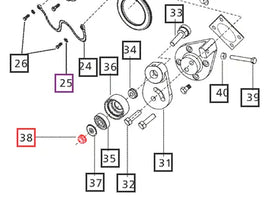 Mahindra Tractor Flanged Nut 006009751F1 Mahindra Direct Parts