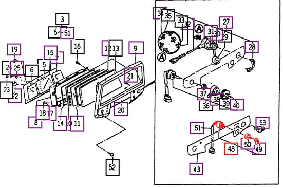 Mahindra Tractor Flasher, Switch (Pto Mode Switch) 36142612300 Mahindra Direct Parts