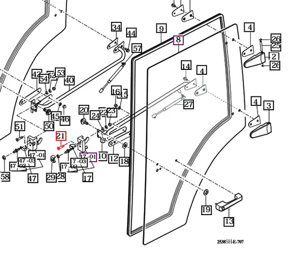 Mahindra Tractor Flat Screw M8x40 V1122608040 Mahindra Direct Parts