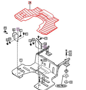 Mahindra Tractor Floor Mat 12386310010 Mahindra