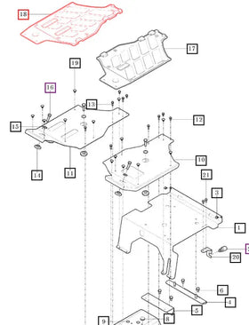 Mahindra Tractor Floor Mat RH Right 11106412120 Mahindra