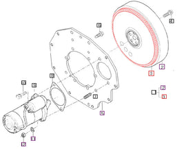 Mahindra Tractor Flywheel Ring Gear E525063821 Mahindra