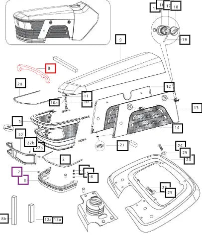 Mahindra Tractor Foam Top Sealing E007544039C1 Mahindra Direct Parts