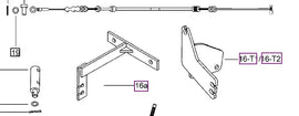 Mahindra Tractor Foot Accelerator Cable 007535348C1 Mahindra Direct Parts