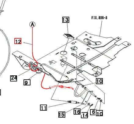 Mahindra Tractor Foot Throttle Cable 19457516001 Mahindra Direct Parts