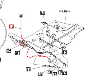 Mahindra Tractor Foot Throttle Cable 19457516001 Mahindra Direct Parts