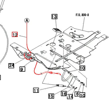Mahindra Tractor Foot Throttle Cable 19457516001 Mahindra Direct Parts