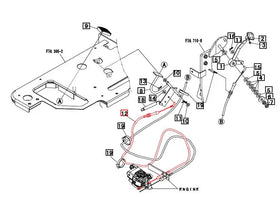 Mahindra Tractor Foot Throttle Cable 19487516001 Mahindra Direct Parts