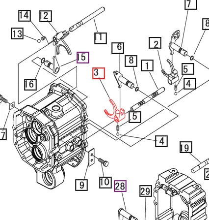 Mahindra Tractor Fork 3-4, Main 10441703000 Mahindra Direct Parts