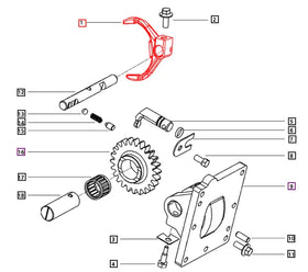 Mahindra Tractor Forward / Reverse Selector Fork 006503410D1 Mahindra