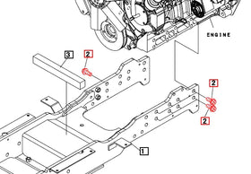 Mahindra Tractor Frame Bolt M14x35 F9450114035 Mahindra Direct Parts