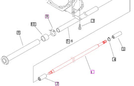 Mahindra Tractor Front 4WD Driveshaft 19441905000 Mahindra