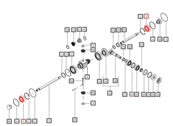 Mahindra Tractor Front Axle Bearing 006507467B1 Mahindra Direct Parts