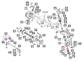 Mahindra Tractor Front Axle Bearing 07500063040 Mahindra Direct Parts