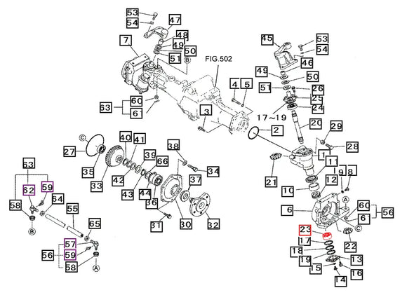 Mahindra Tractor Front Axle Bearing 07500063040 Mahindra Direct Parts