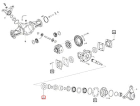 Mahindra Tractor Front Axle Bearing E006507923D1 Mahindra Direct Parts