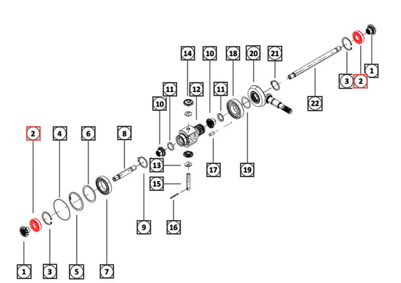 Mahindra Tractor Front Axle Bearing SP010107709 Mahindra Direct Parts