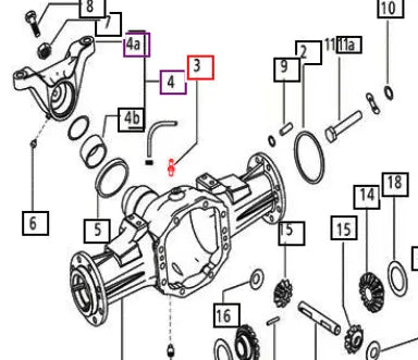 Mahindra Tractor Front Axle Breather Adaptor E006507912D1