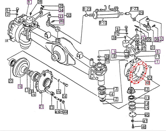 Mahindra Tractor Front Axle Cover Seal Mahindra Direct Parts