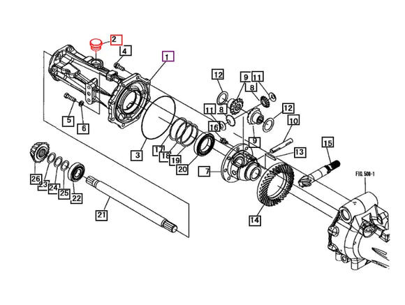 Mahindra Tractor Front Axle Fill Plug / Cap 11911211000 Mahindra Direct Parts