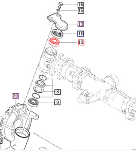 Mahindra Tractor Front Axle Housing Bearing V6001106209 Mahindra