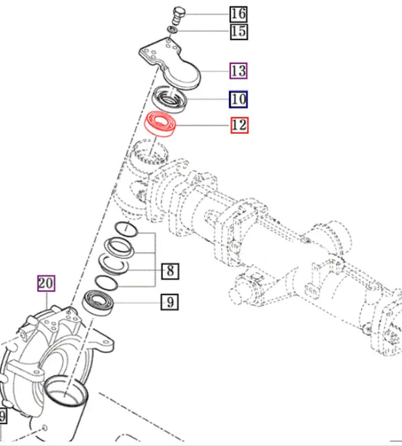 Mahindra Tractor Front Axle Housing Bearing V6001106209 Mahindra