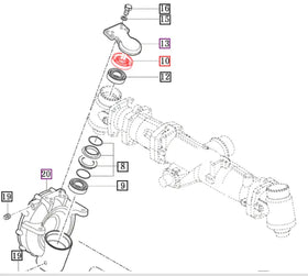 Mahindra Tractor Front Axle Housing Seal 17994410100 Mahindra
