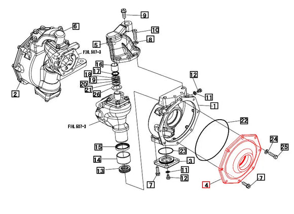 Mahindra Tractor Front Axle Hub Cover 19483145AG0 Mahindra Direct Parts