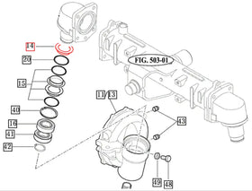 Mahindra Tractor  Front Axle Knuckle Housing Seal 16704130080 Mahindra