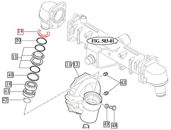 Mahindra Tractor  Front Axle Knuckle Housing Seal 16704130080 Mahindra