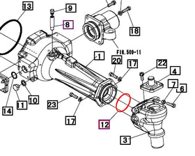 Mahindra Tractor Front Axle O-Ring 08300500800 Mahindra Direct Parts