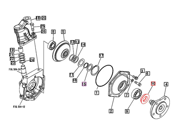 Mahindra Tractor Front Axle Oil Seal 	8412355212 Mahindra