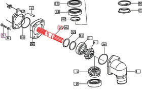 Mahindra Tractor Front Axle Shaft 528 16734350010 Mahindra Direct Parts