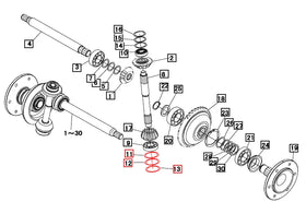Mahindra Tractor Front Axle Shim Set 19483121000 Mahindra Direct Parts